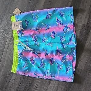 NWT! Chubbies Dino swim trunks for youth size XL
